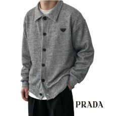 프라다 골지 카라 가디건