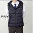 프라다 삼각 로고 후드 베스트 패딩 조끼