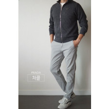 프라다 골지 니트 집업