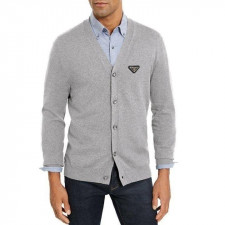 프라다 플레이트 베이직 브이넥 가디건