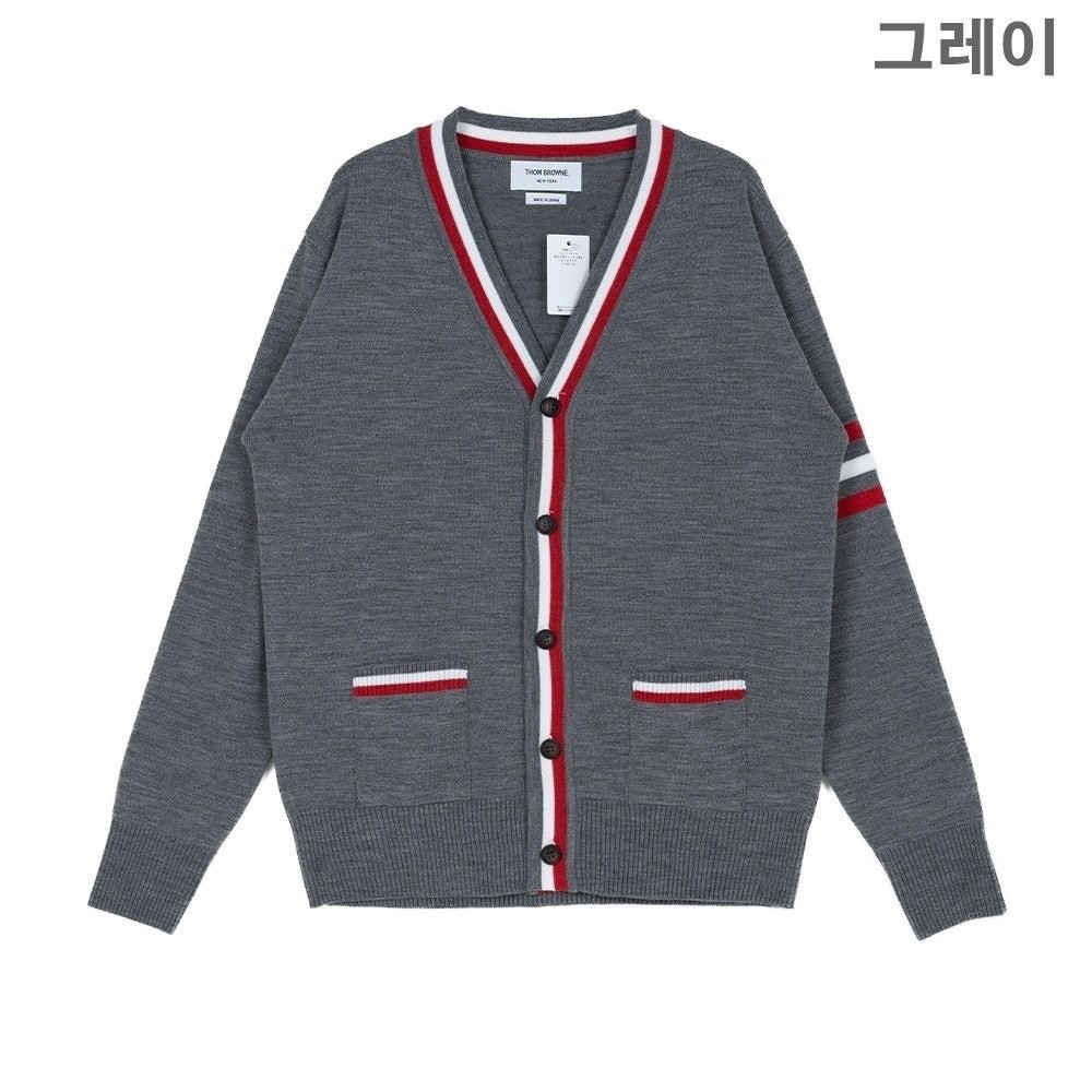 톰브라운 삼색 리빙 가디건