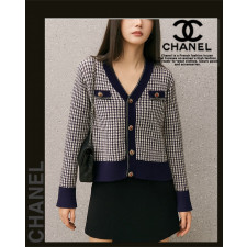 샤넬 여성 7142 루비 버튼 니트 가디건