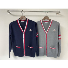 몽클레어 삼선 완장 가디건