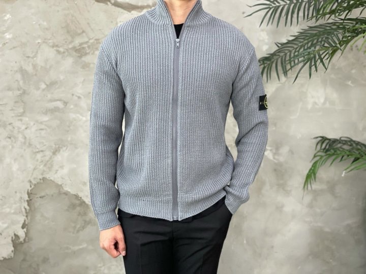 스톤아일랜드 로고 와펜 풀집업