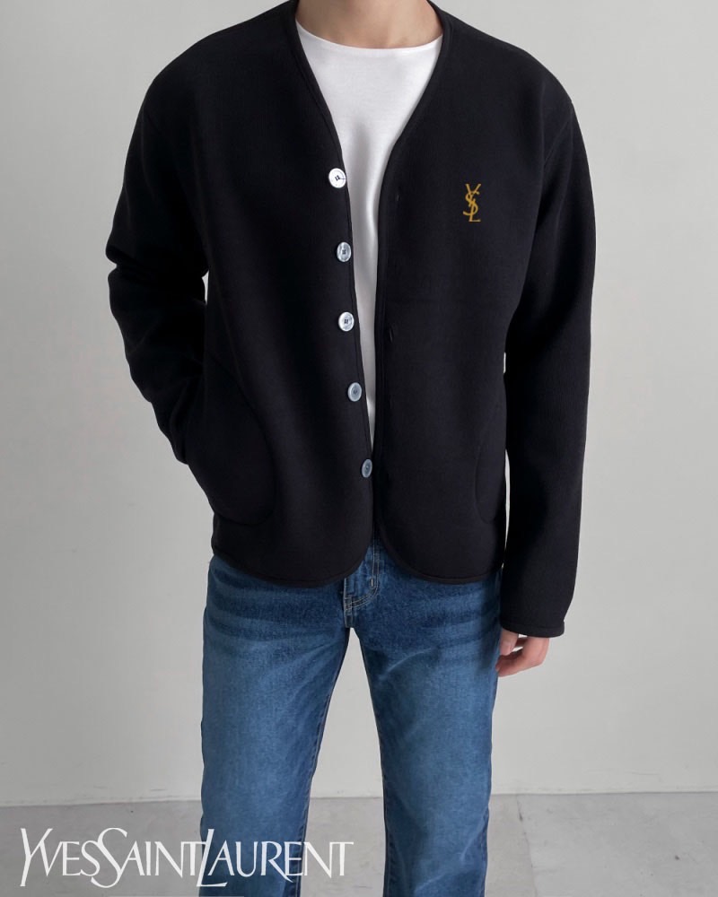 입생로랑 올렌 이중지 가디건