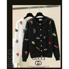 구찌 여성 G로고 자수 가디건