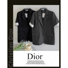 디올 여성 2605 레이스 반팔 자켓