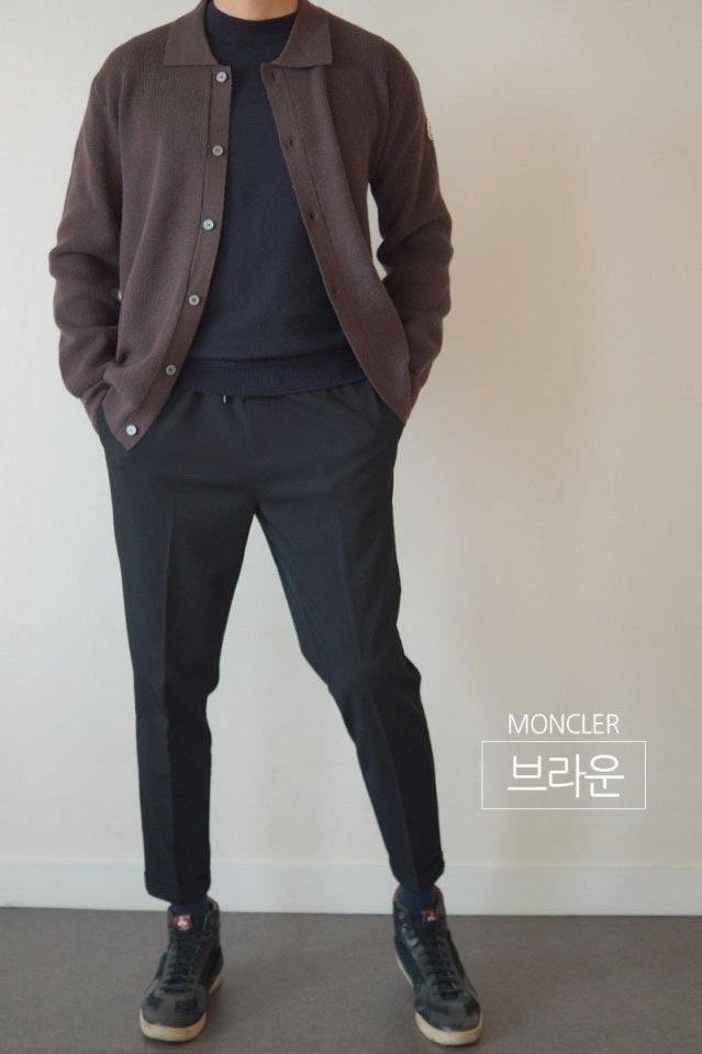 몽클레어 캐시라이크 카라 가디건