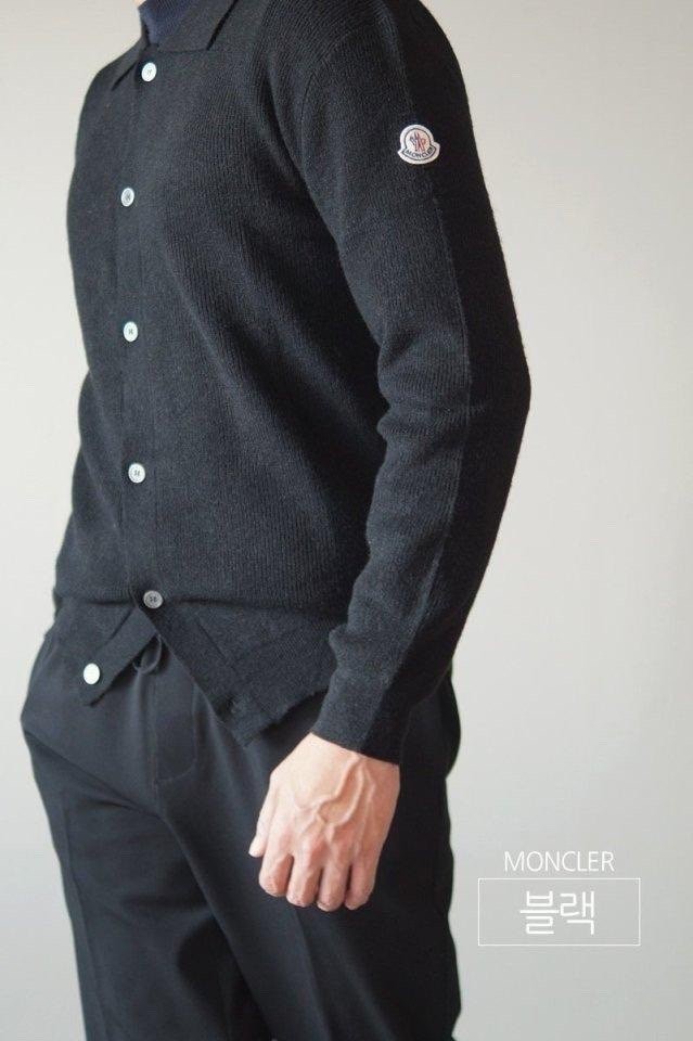 몽클레어 캐시라이크 카라 가디건