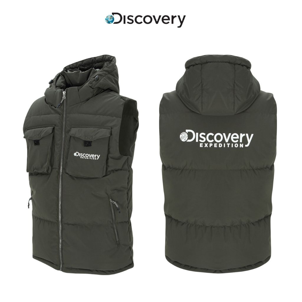 디스커버리 라이언 구스 패딩 조끼