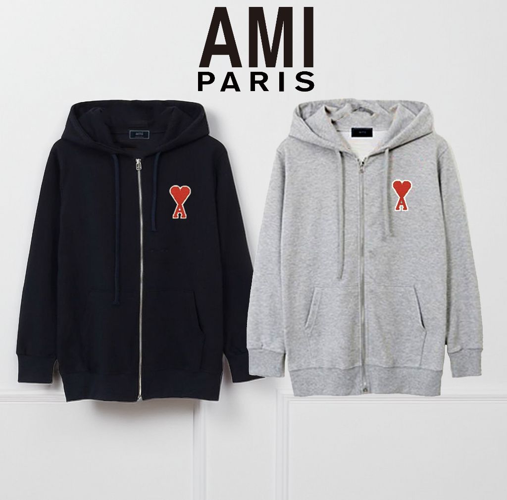 아미 빅로고 텐셜 후드집업