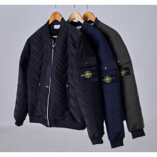 스톤아일랜드 퀄팅 보아 항공 패딩