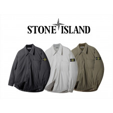 스톤아일랜드 오버핏 셔캣 셔츠 패딩