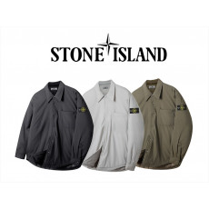 스톤아일랜드 오버핏 셔캣 셔츠 패딩