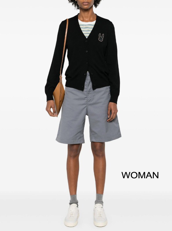 구찌 래빗 자수 울 가디건