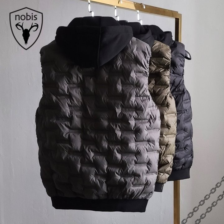 노비스 리키 바비 후드 패딩 조끼