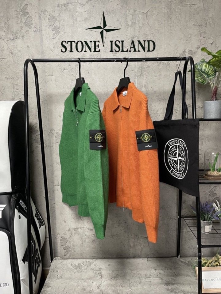 스톤아일랜드 투웨이 니트 집업