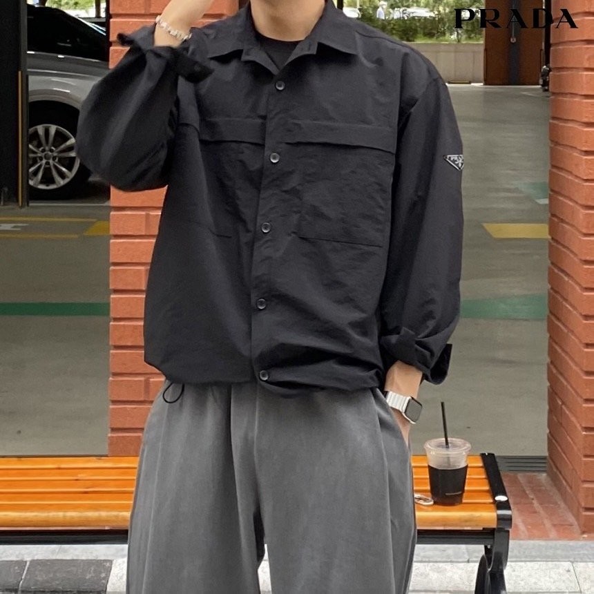 프라다 나일론 셔츠 자켓