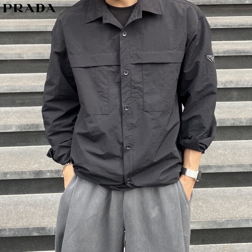 프라다 나일론 셔츠 자켓