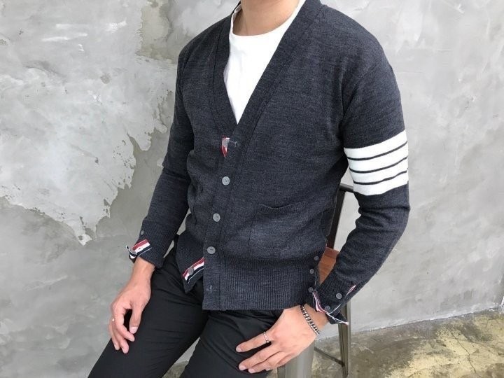 톰브라운 사선 가디건