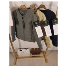 스톤아일랜드 스트라이프 퀄팅 패딩