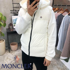 몽클레어 지퍼 포인트 하프 후드 탈부착 패딩 조끼