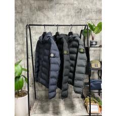 스톤아일랜드 와펜 룸 우븐 챔버스 경량 패딩