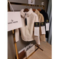 스톤아일랜드 양털 덤블 후드집업