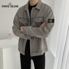 스톤아일랜드 와펜 패치 데님 자켓