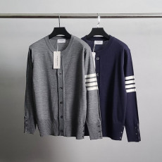 톰브라운 사선 완장 라운드 가디건