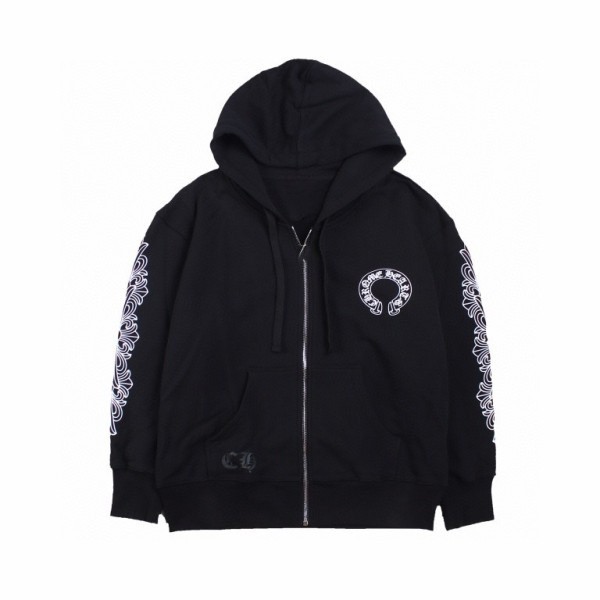 크롬하츠 말발굽 양팔 나염 후드집업