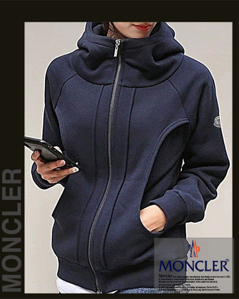 몽클레어 여성 8291 라인 기모 후드집업