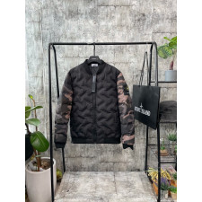 스톤아일랜드 카모 배색 덕다운 패딩