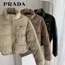 프라다 여성 리나일론 컨버터블 패딩