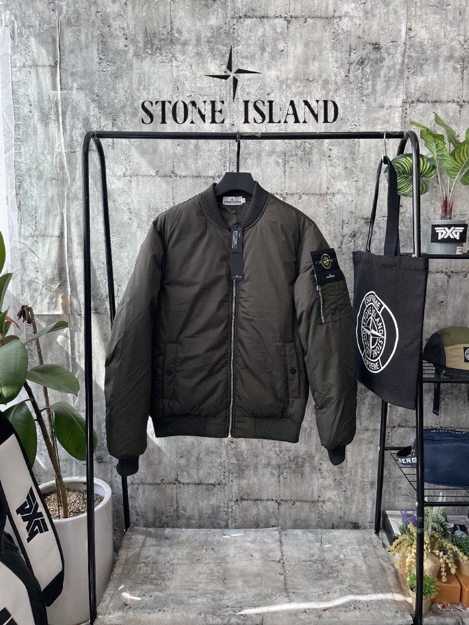 스톤아일랜드 와펜 Ma-1 패딩