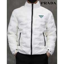 프라다 삼각 로고 리버서블 경량 패딩