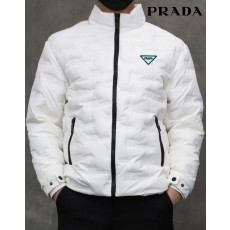 프라다 삼각 로고 리버서블 경량 패딩