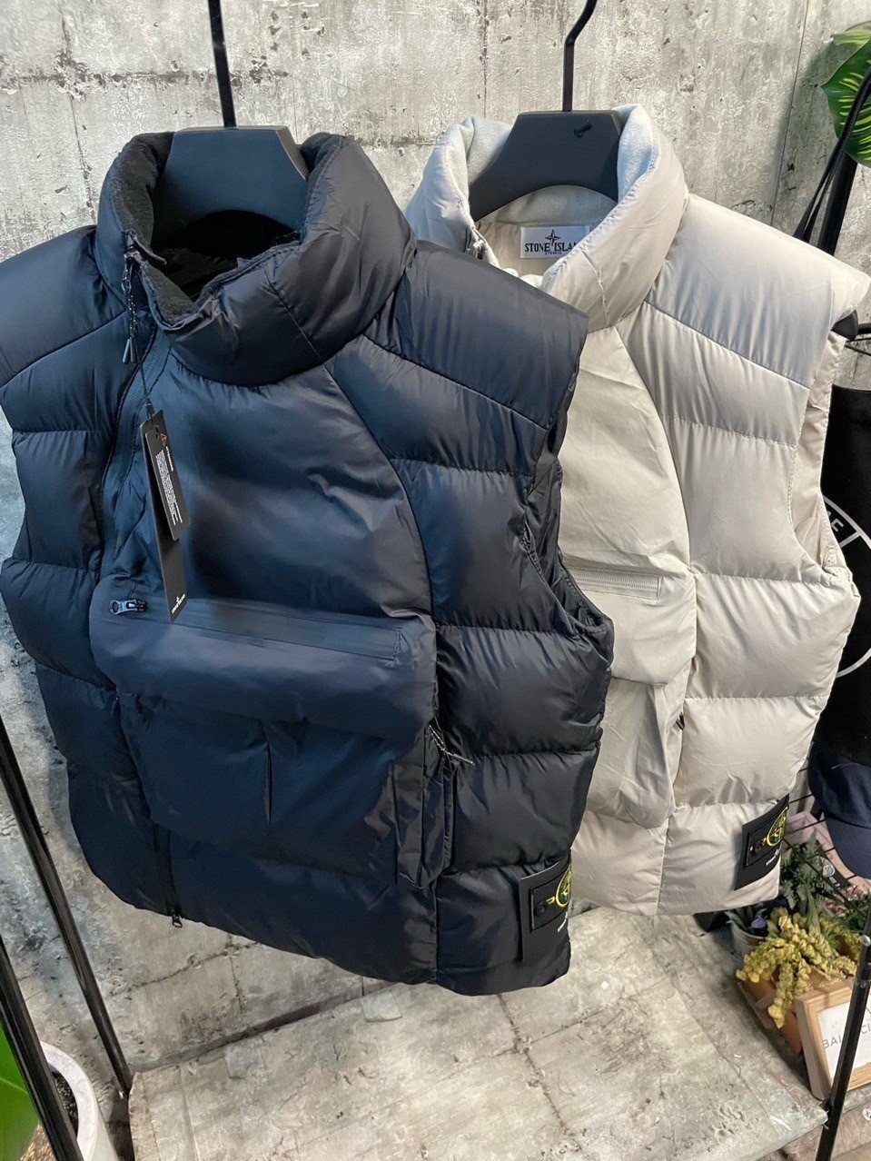 나이키 X 스톤아일랜드 콜라보 코튼 패딩 조끼