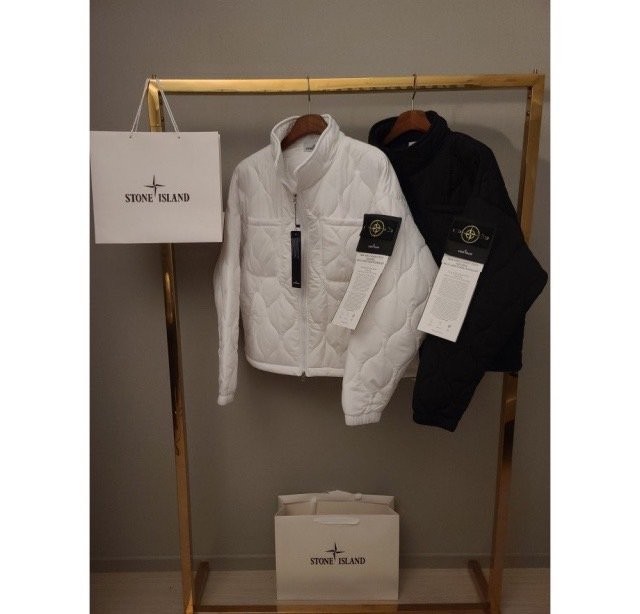 스톤아일랜드 퀄팅 패딩