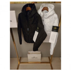 스톤아일랜드 퀄팅 후드 패딩