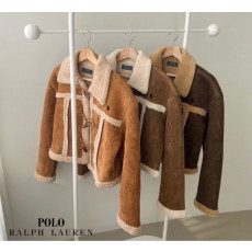 폴로 여성 양털 무스탕 자켓