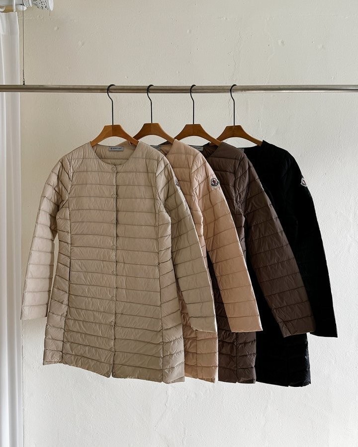 몽클레어 여성 덕다운 경량 롱패딩