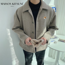 메종키츠네 울 코트 자켓