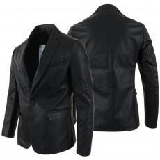 버버리 싱글 레더 자켓