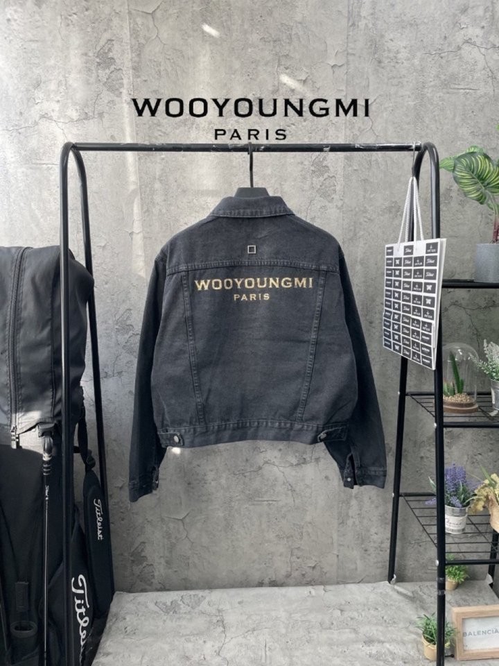 우영미 블랙 데님 자켓