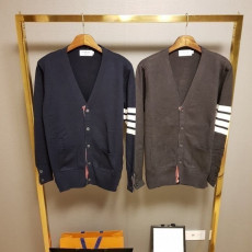 톰브라운 캐시미어 사선 니트 가디건