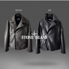 스톤아일랜드 레더 라이더 자켓