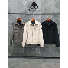 무스너클 블랙 패치 스웨이드 버튼 자켓