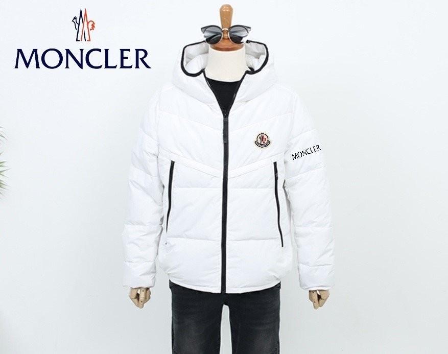 몽클레어 로고 안테르 후드 패딩