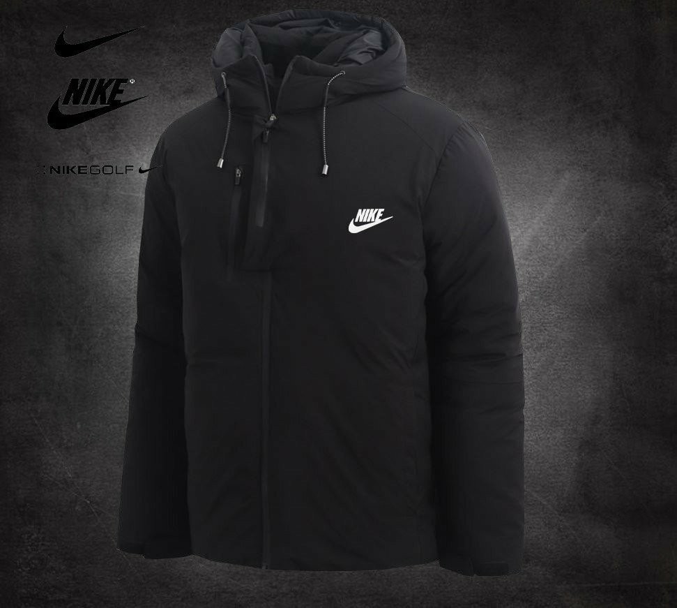 나이키 후드 지퍼 숏 패딩